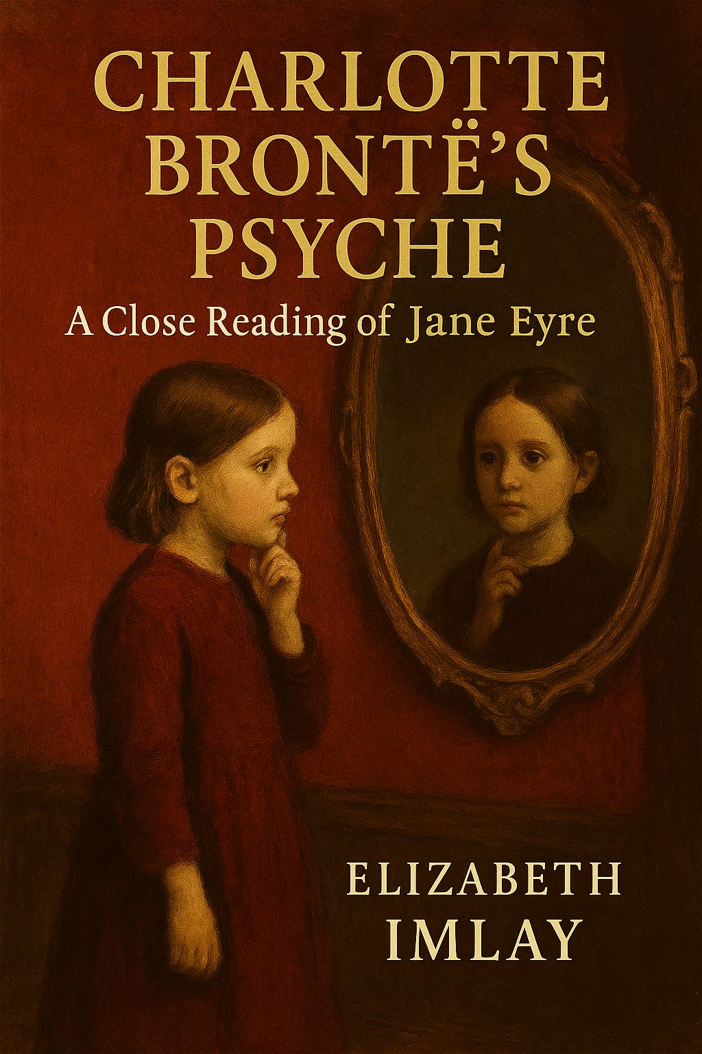 Book cover showing a young Charlotte looking in the mirror