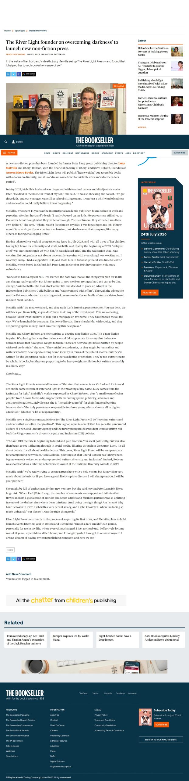 the bookseller article